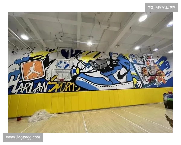 篮球赛事图片墙绘